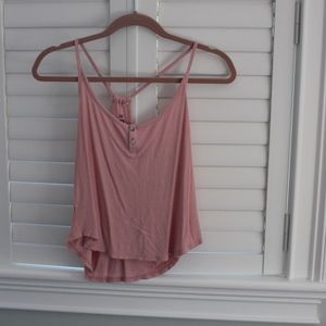 Light Pink 2 Button Up Tank Top  PacSun Me to We